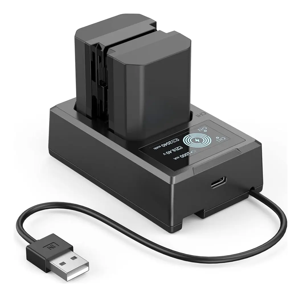 Batería SmallRig USB-C FW-50 (2 x Bat + Car)